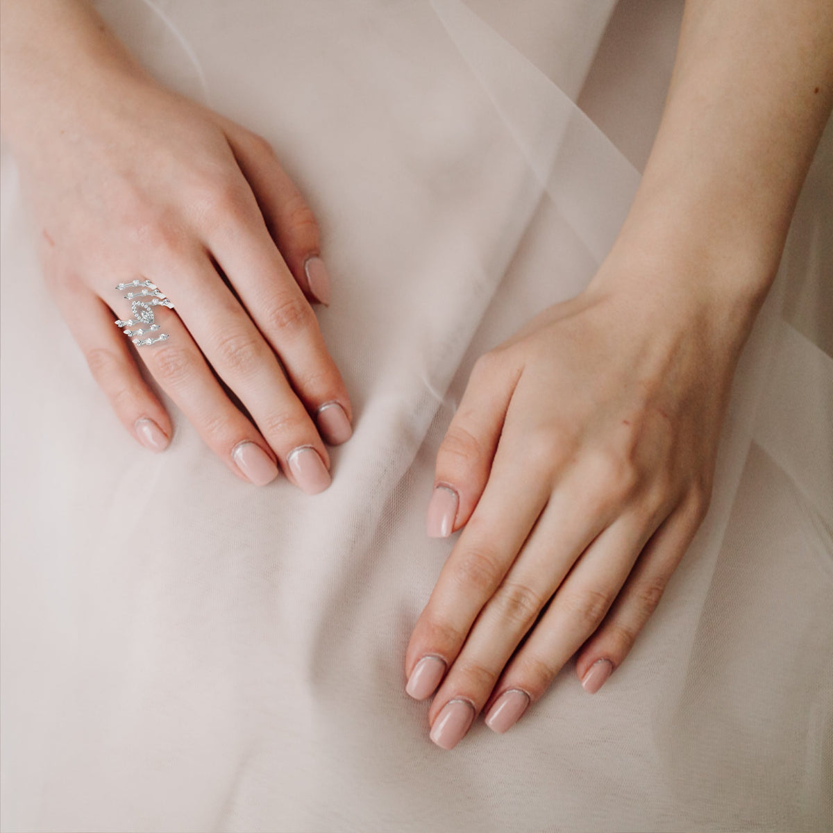 The Jasper Pear Lab-Grown Diamond Ring White Gold