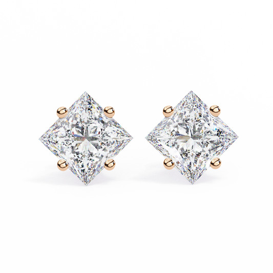 The Imperial Princess-Cut Lab-Grown Diamond Solitaire Rose Gold