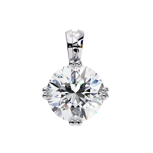 The Elysian Two-Carat Classic Lab-Grown Diamond Pendant Rose Gold