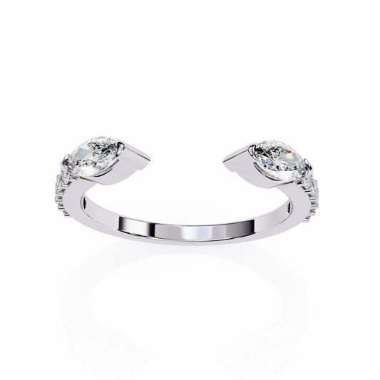 The Sovereign Marquise & Round Lab-Grown Diamond Crown Rose Gold