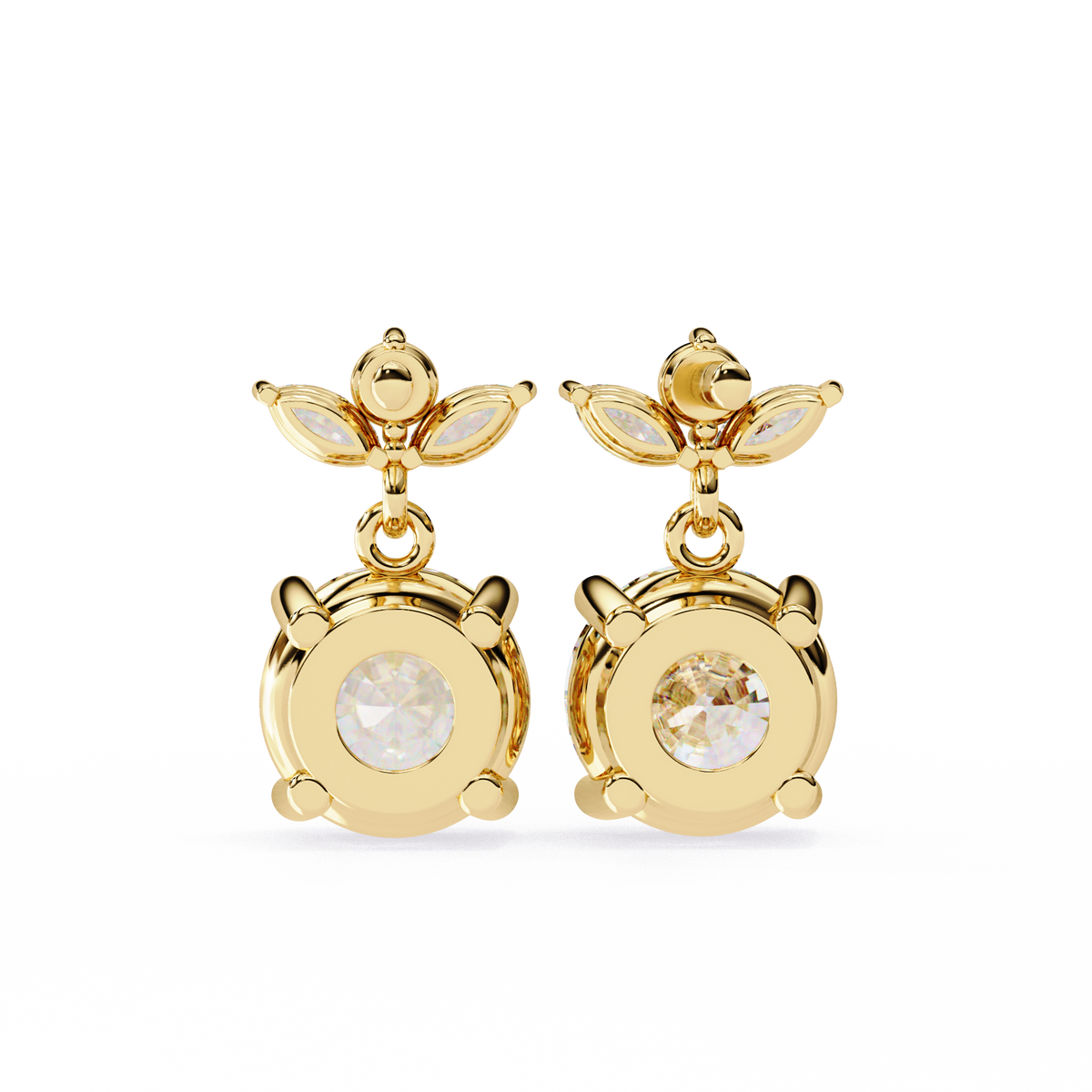 The Grandeur Marquise & Round Lab-Grown Diamond Halo White Gold