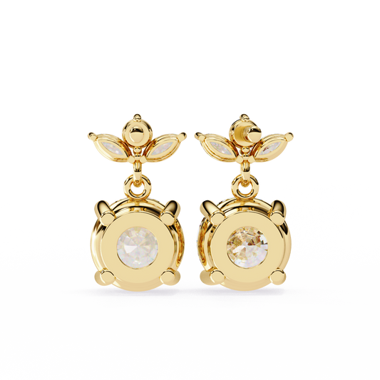 The Grandeur Marquise & Round Lab-Grown Diamond Halo Rose Gold