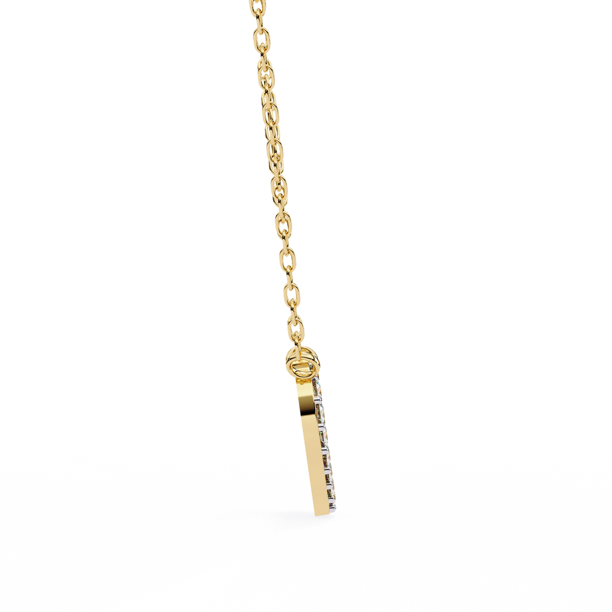 The Starlight Pavé Lab-Grown Diamond Medallion Pendant Yellow Gold