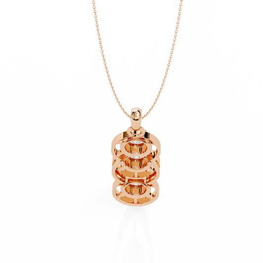 The Grand Trinity High-Carat Lab-Grown Diamond Pendant White Gold
