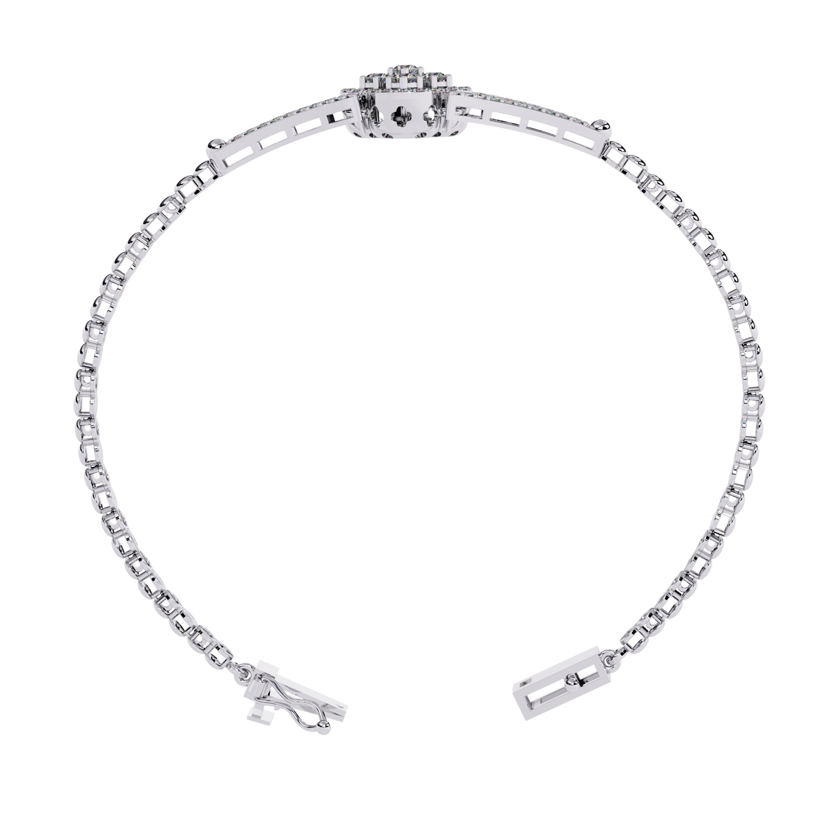 The Hollis Round Lab-Grown Diamond Bracelet Yellow Gold