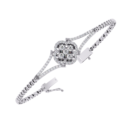 The Hollis Round Lab-Grown Diamond Bracelet Yellow Gold
