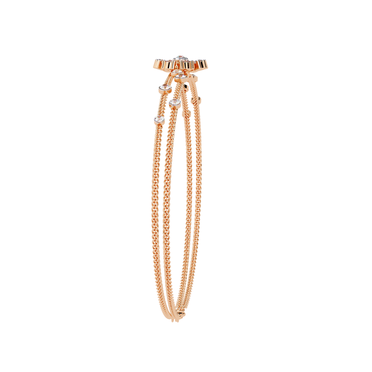 The Celestine Round Lab-Grown Diamond Bracelet White Gold