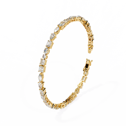 The Beaumont Radiant Lab-Grown Diamond Bracelet White Gold