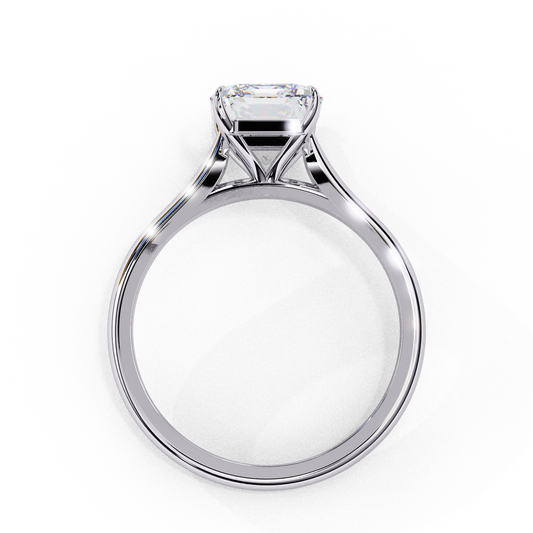 The Majestic Three-Carat Radiant-Cut Lab-Grown Diamond Solitaire Rose Gold