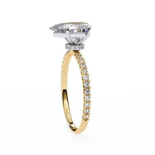 The Liana Lab-Grown Diamond Accent Everyday Studs Yellow Gold