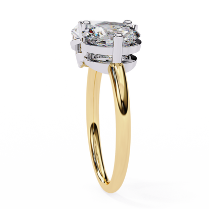 The Vanguard "Toi et Moi" Lab-Grown Diamond Princess & Round Yellow Gold