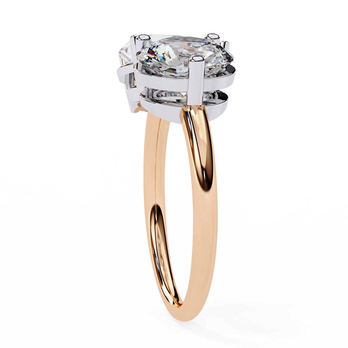 The Vanguard "Toi et Moi" Lab-Grown Diamond Princess & Round Rose Gold
