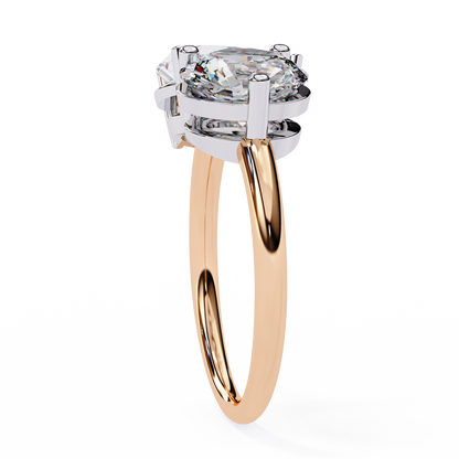 The Vanguard "Toi et Moi" Lab-Grown Diamond Princess & Round Rose Gold