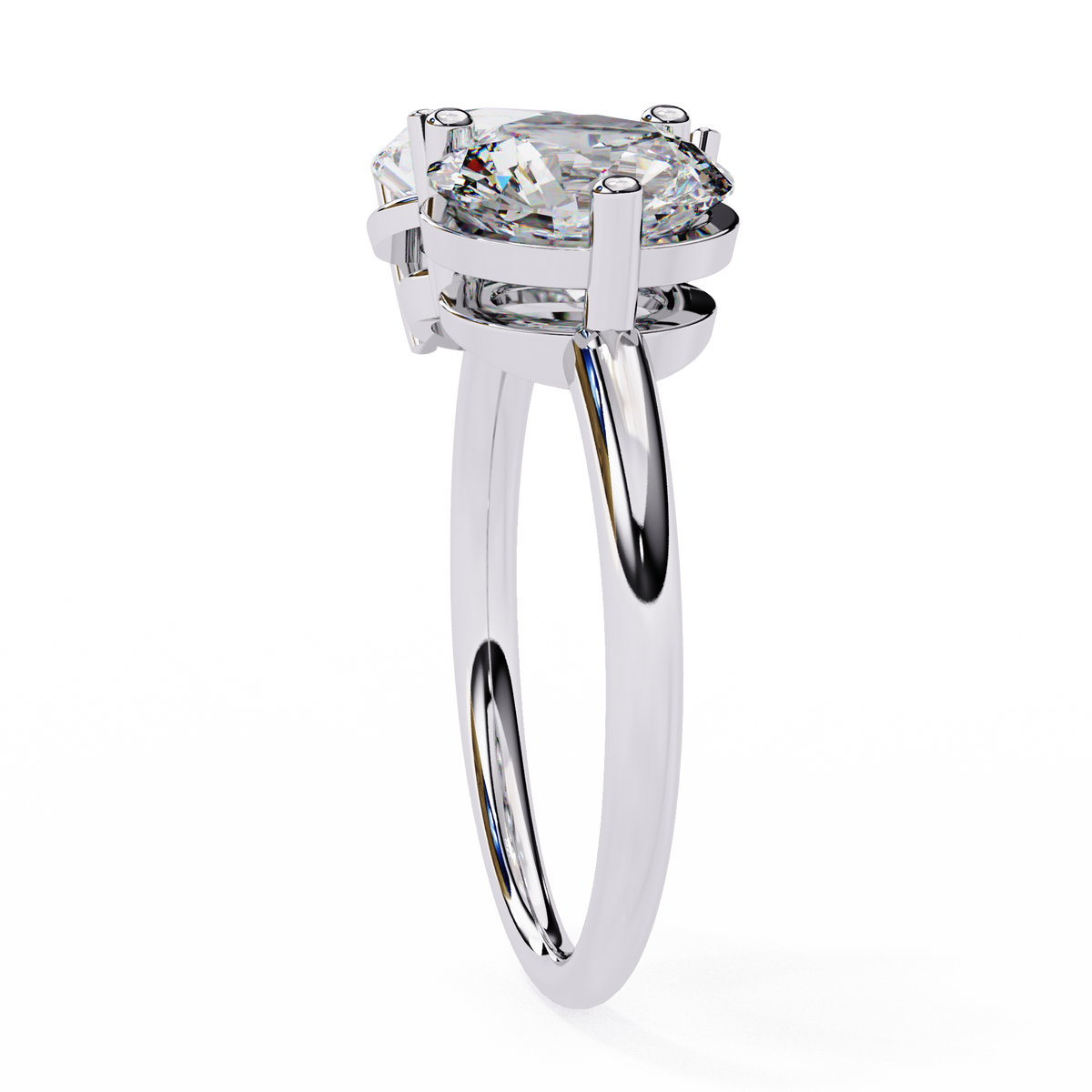 The Vanguard "Toi et Moi" Lab-Grown Diamond Princess & Round White Gold