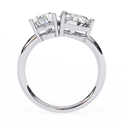 The Vanguard "Toi et Moi" Lab-Grown Diamond Princess & Round White Gold