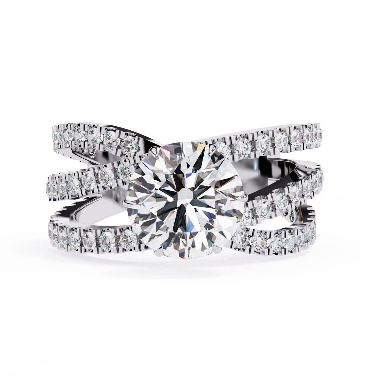 The Grand Solstice Heavyweight Lab-Grown Diamond Pav White Gold