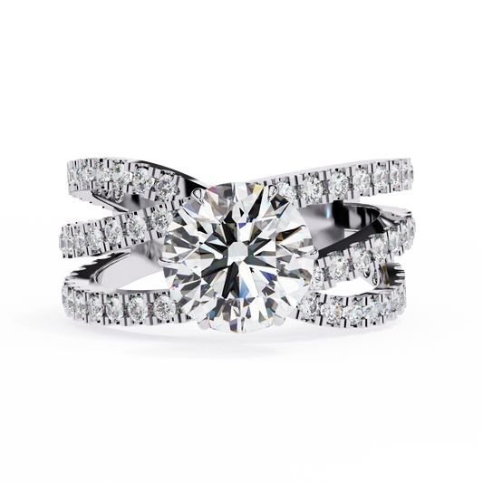 The Grand Solstice Heavyweight Lab-Grown Diamond Pav White Gold