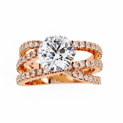 The Grand Solstice Heavyweight Lab-Grown Diamond Pav Rose Gold