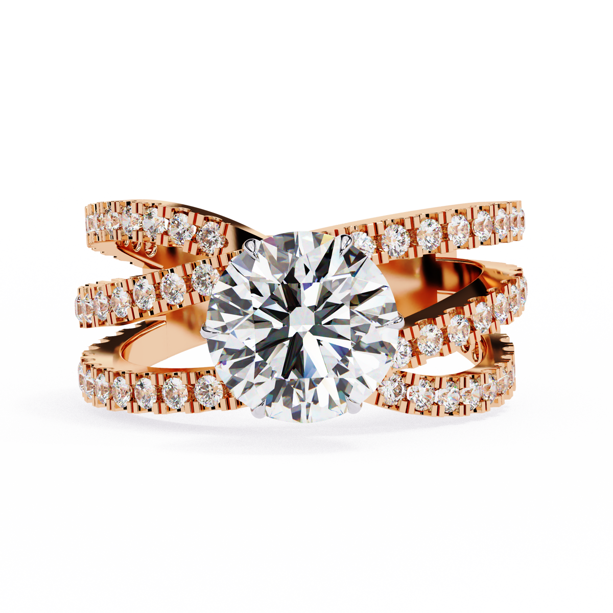 The Grand Solstice Heavyweight Lab-Grown Diamond Pav Rose Gold