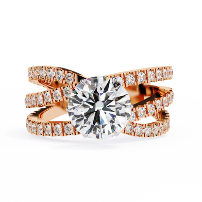 The Grand Solstice Heavyweight Lab-Grown Diamond Pav Rose Gold