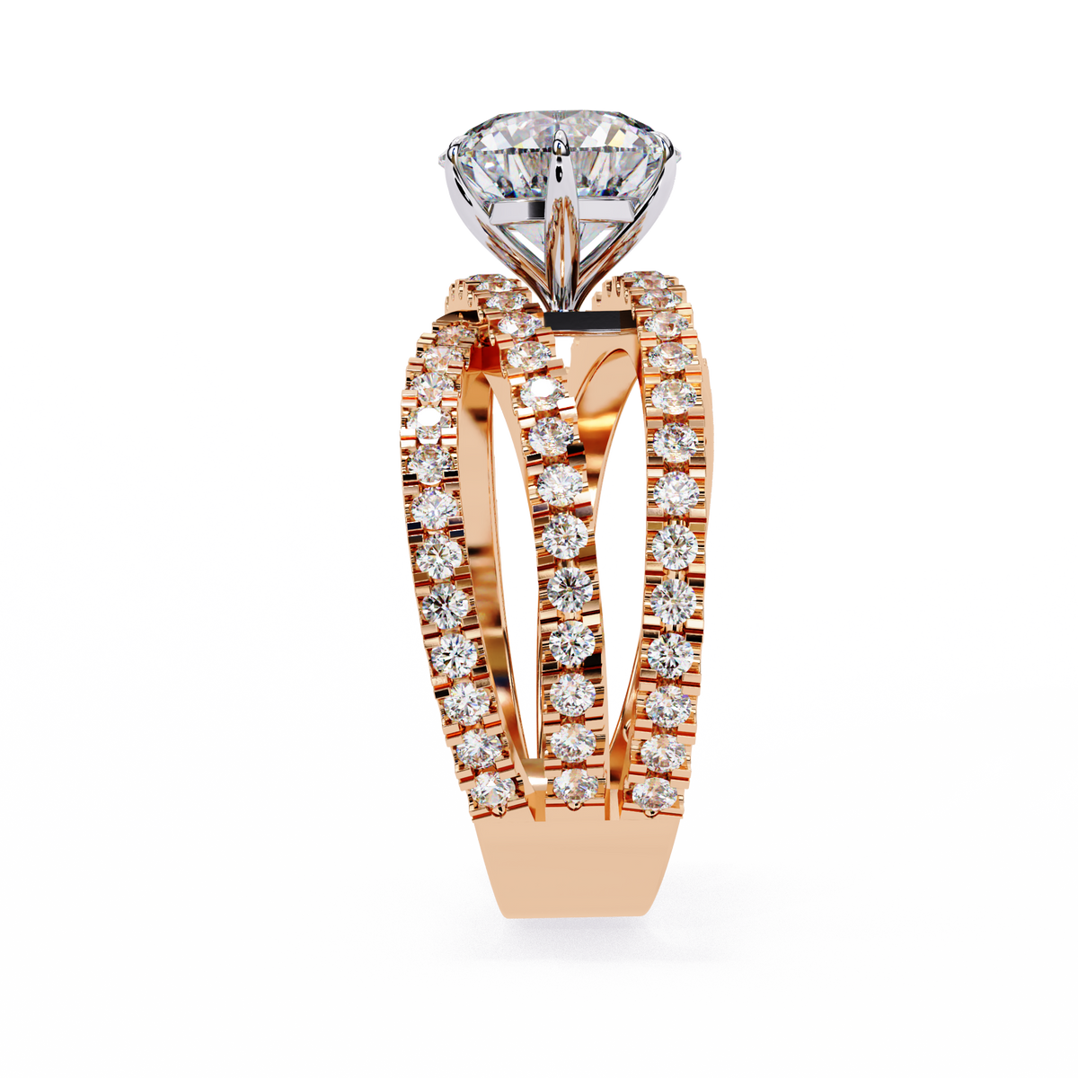 The Grand Solstice Heavyweight Lab-Grown Diamond Pav Rose Gold