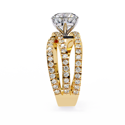 The Grand Solstice Heavyweight Lab-Grown Diamond Pav Yellow Gold