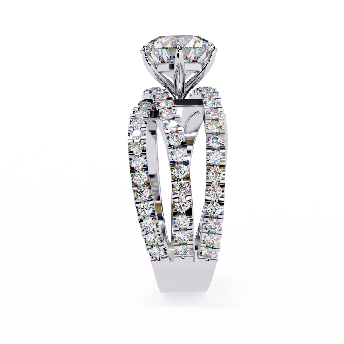 The Grand Solstice Heavyweight Lab-Grown Diamond Pav White Gold