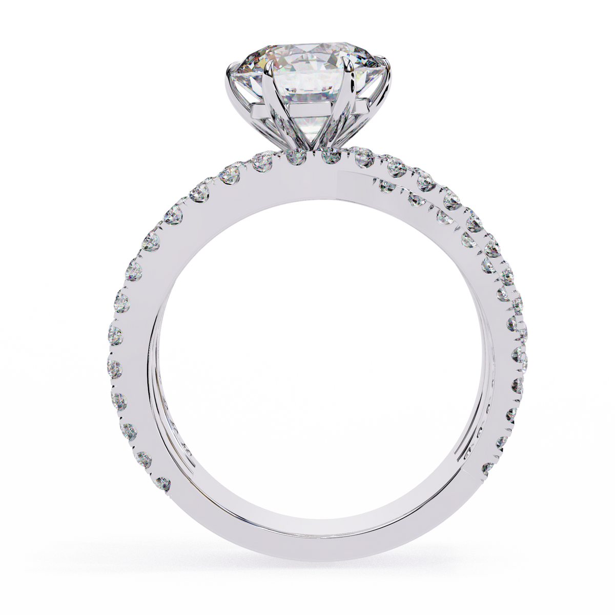The Grand Solstice Heavyweight Lab-Grown Diamond Pav White Gold
