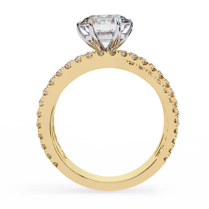 The Grand Solstice Heavyweight Lab-Grown Diamond Pav Yellow Gold