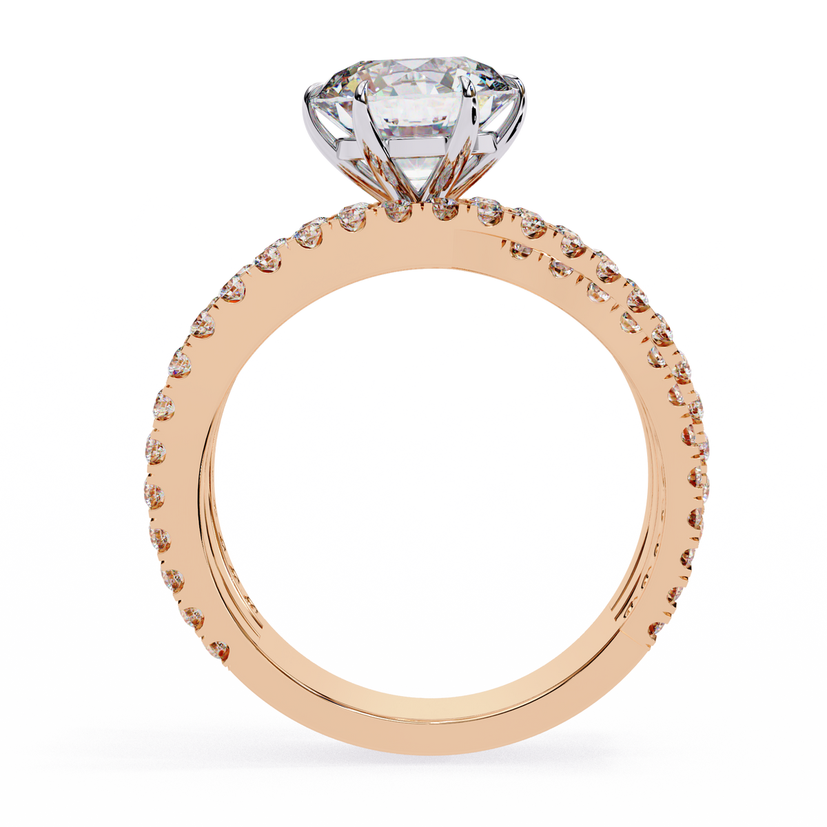The Grand Solstice Heavyweight Lab-Grown Diamond Pav Rose Gold
