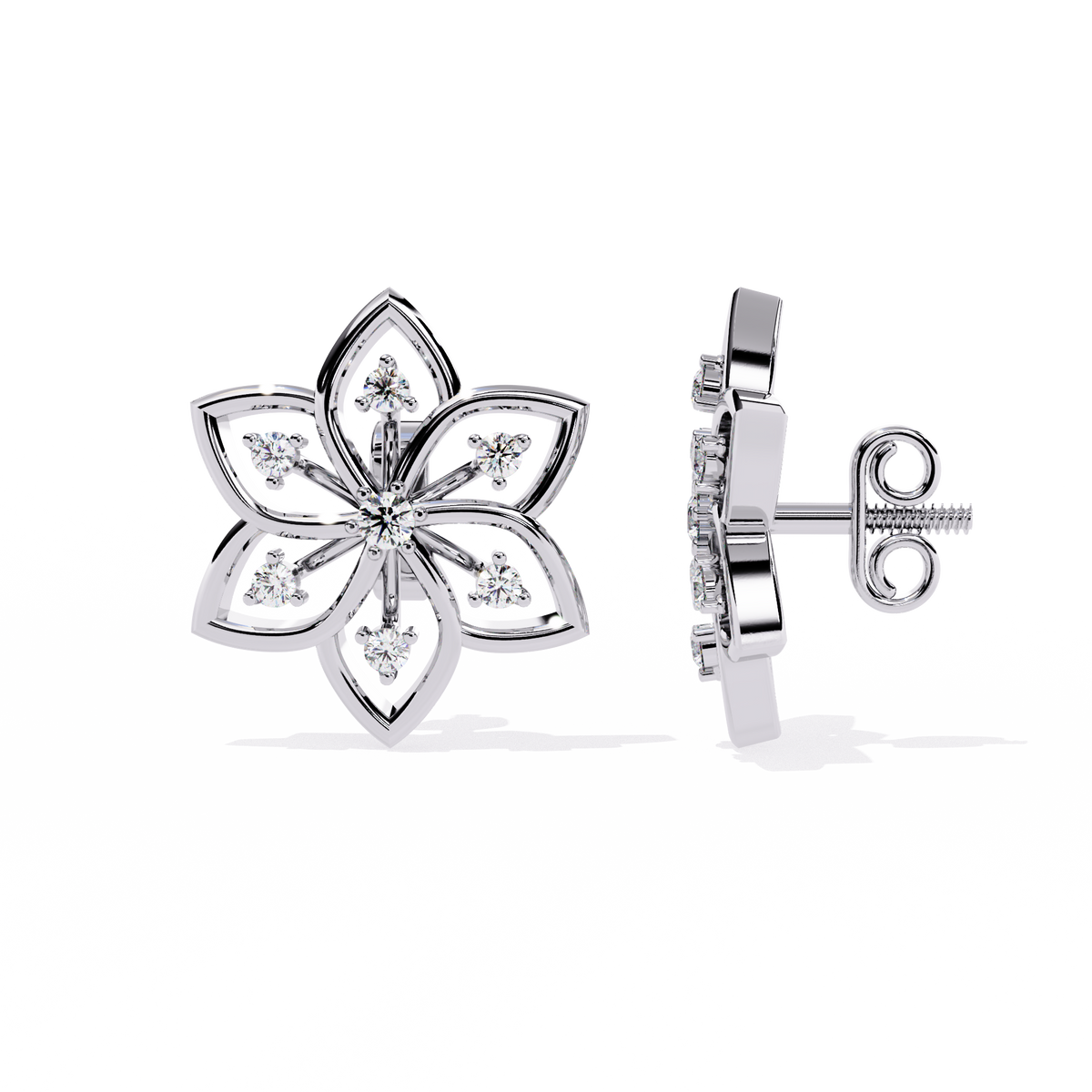 The Corin Round Lab-Grown Diamond Earrings Yellow Gold