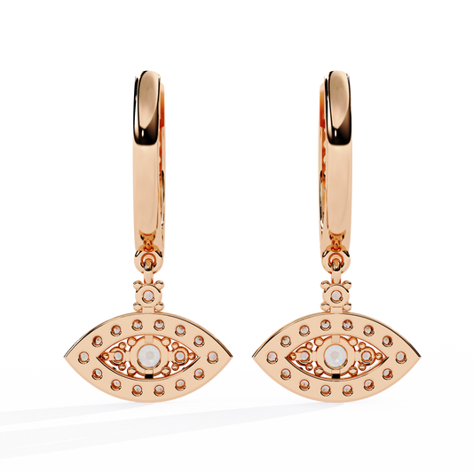 The Sovereign Round Lab-Grown Diamond Earrings White Gold
