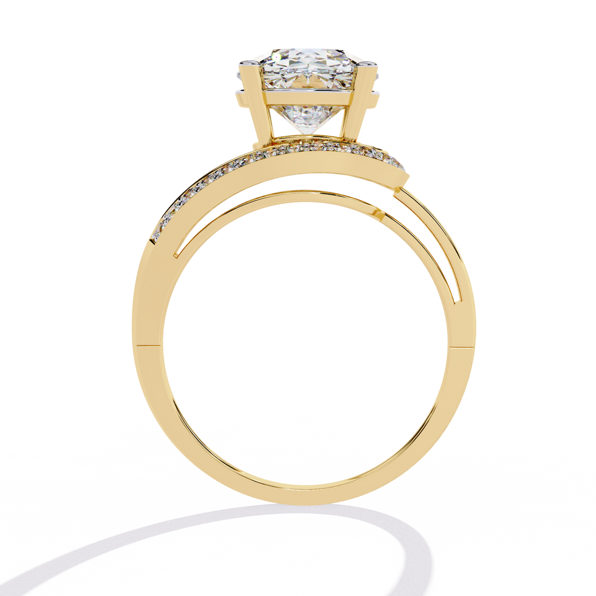 The Giselle Round Lab-Grown Diamond Ring White Gold