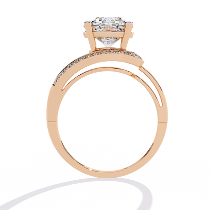 The Giselle Round Lab-Grown Diamond Ring White Gold