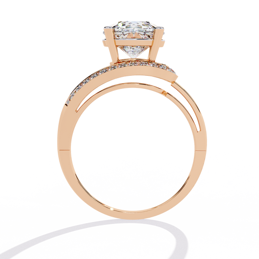 The Giselle Round Lab-Grown Diamond Ring White Gold