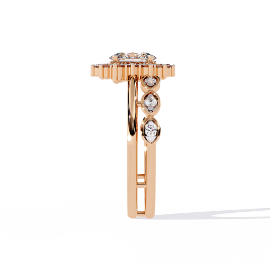 The Meridian Oval Lab-Grown Diamond Ring Yellow Gold