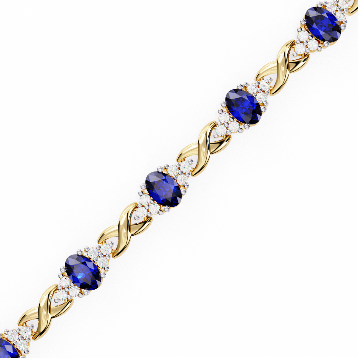 The Imperial Oval Gemstone & Lab-Grown Diamond Halo White Gold