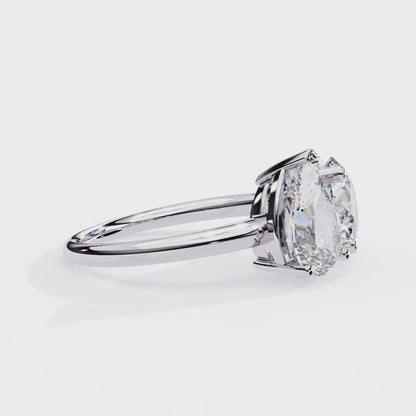 The Vanguard "Toi et Moi" Lab-Grown Diamond Princess & Round White Gold